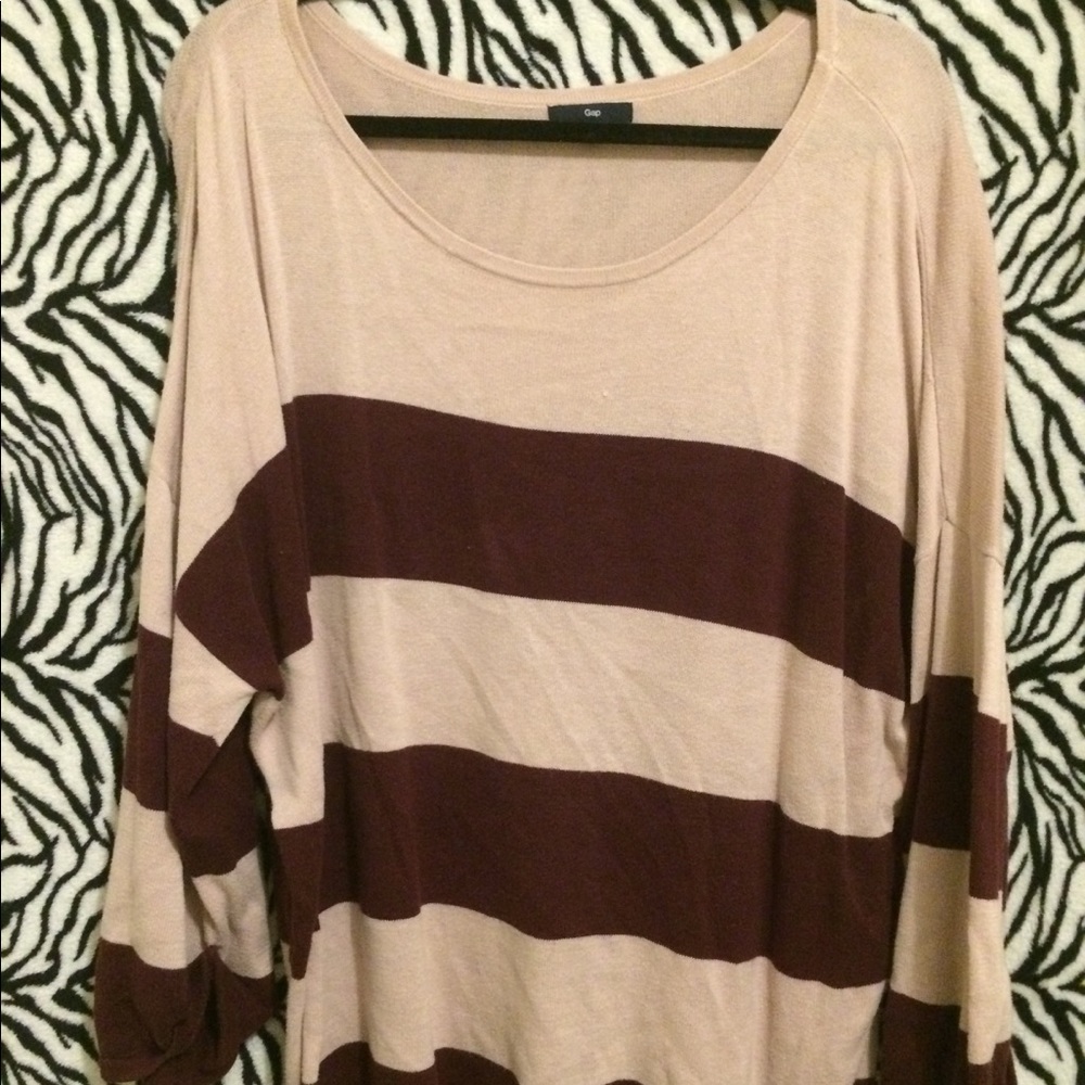 Striped Long Sleeve Sweater Top